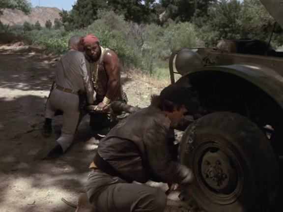 Démontage d'une roue de Jeep