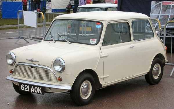 Morris Mini-Minor blanche