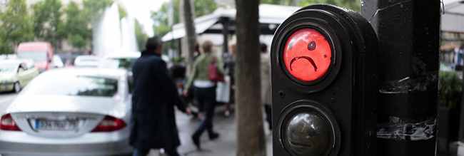 Un classique des contraventions : le feu rouge
