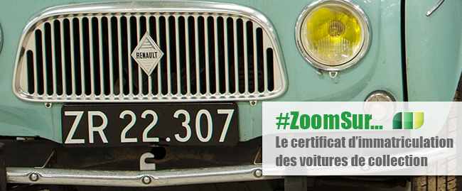 certificat immatriculation voiture de collection