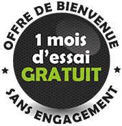 Offre de bienvenue 1 mois d'essai gratuit sans engagement